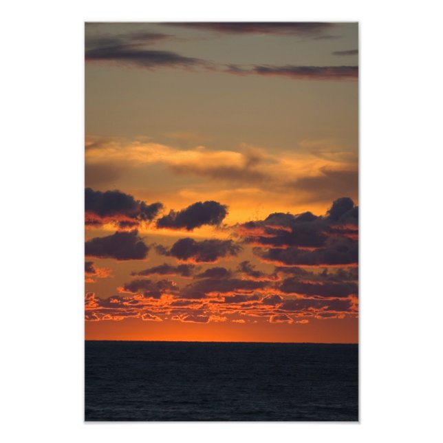 Lake Michigan Sunset, Ludington, Michigan Photo Print (Front)