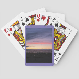 Lake Michigan Sunset Poker Cards