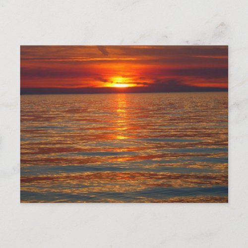 Lake Michigan Sunset Postcard