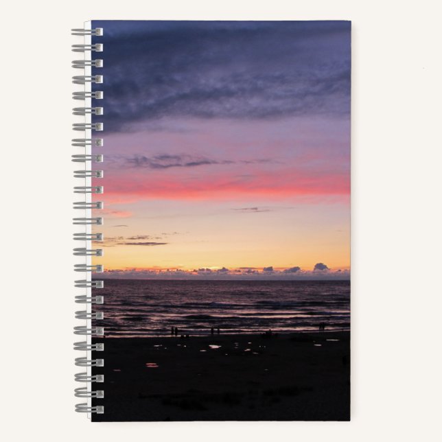 Lake Michigan Sunset Spiral Notebook (Front)