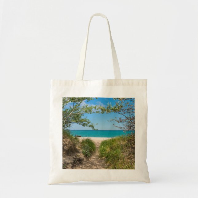 Lake Michigan Tranquility Tote Bag (Front)