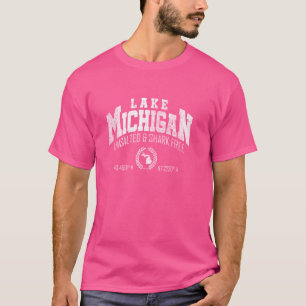 Lake Michigan Unsalted & Shark Free MI Michigan T-Shirt