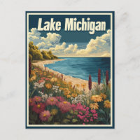 Lake Michigan Vintage Travel