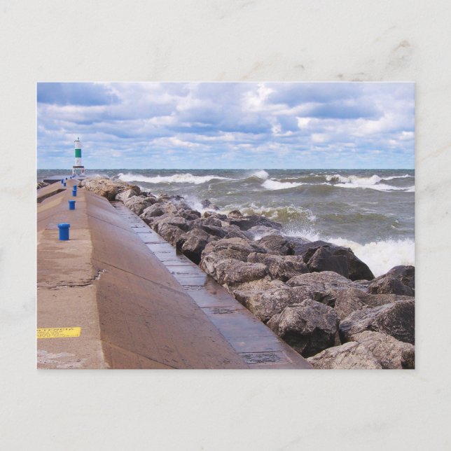 Lake Michigan Waves Postcard (Front)