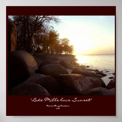 Lake Mille lacs Sunset Poster