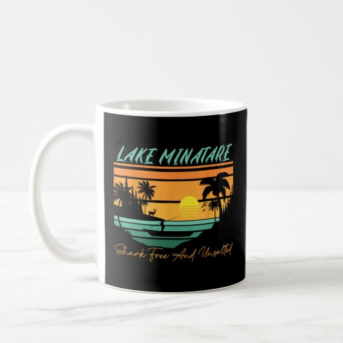 Lake Minatare Shark Free and Unsalted Funny Nature Coffee Mug