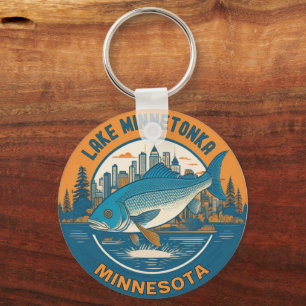 Lake Minnetonka, Minnesota fishing and boating Keychain
