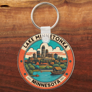 Lake Minnetonka, Minnesota fishing and boating Keychain