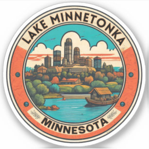 Lake Minnetonka, Minnesota fishing and boating Sticker