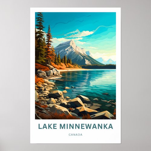 Lake Minnewanka Canada Travel Print