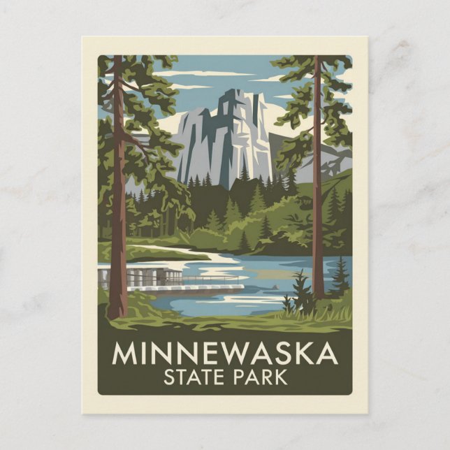 Lake Minnewaska State Park Postcard (Front)