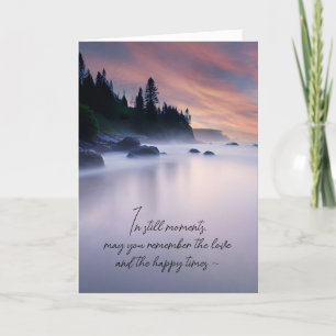 Lake Mist Sympathy Card
