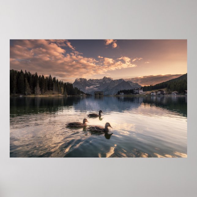 Lake Misurina | Dolomites, Italy Poster (Front)