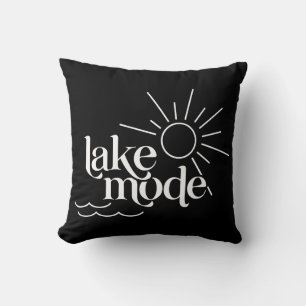 Lake Mode Summer Sun Throw Pillow