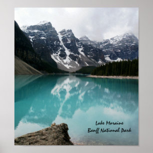 Lake Moraine, Banff National Park Poster