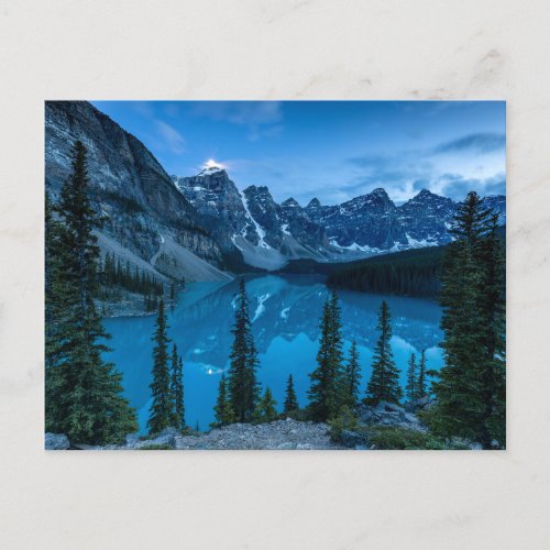 Lake Moraine in the Rocky Mountains  Postcard