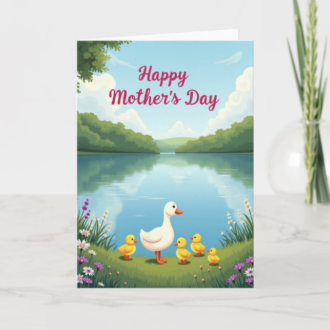 Lake Mothers Day Waterfowl Card (Front)