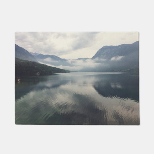 Lake Mountain Cloud Landscape Photography Slovenia Doormat