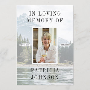 Lake Mountain Photo 2-Page Funeral Program