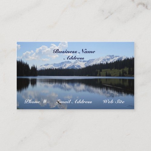 Lake  Mountains Scenic  Beauty Business Cards