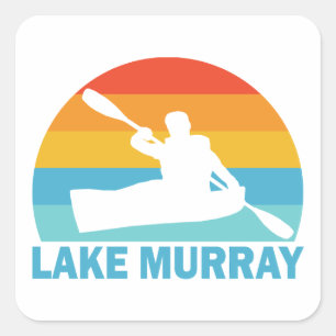 Lake Murray South Carolina Kayak Square Sticker