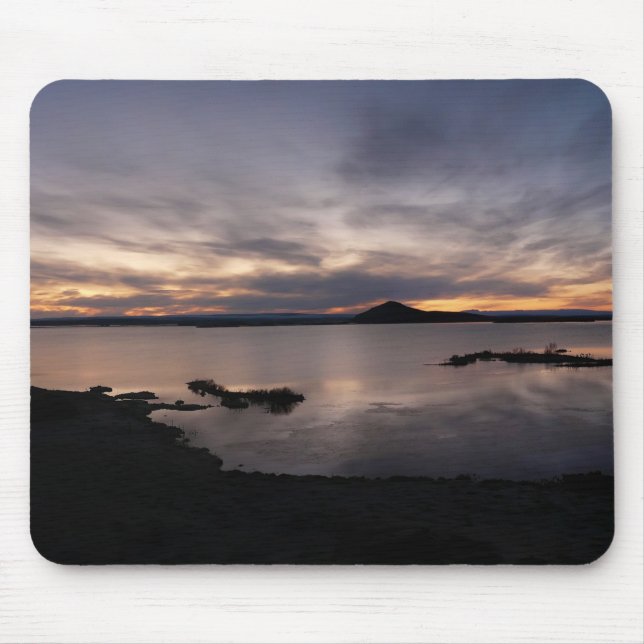 Lake Myvatn sunset mousepad (Front)