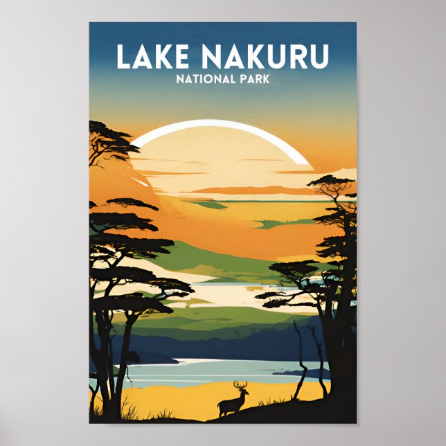 Lake Nakuru National Park Poster (Front)