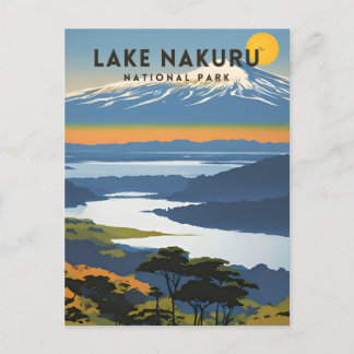 Lake Nakuru National Park Traditional Travel Postcard