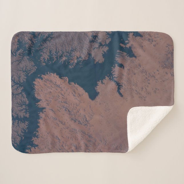 Lake Nasser Sherpa Blanket (Front (Horizontal))