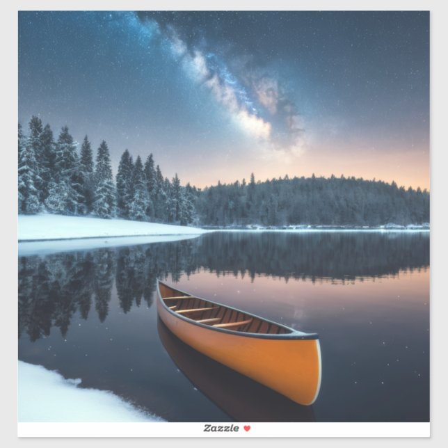 Lake Nature Outdoors Landscape Calm Peaceful Relax Sticker (Sheet)
