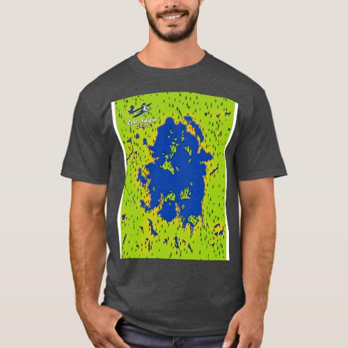 Lake Nipigon map T_Shirt
