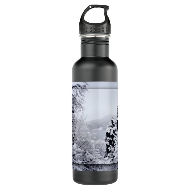 Lake Nojiri Stainless Steel Water Bottle (Front)
