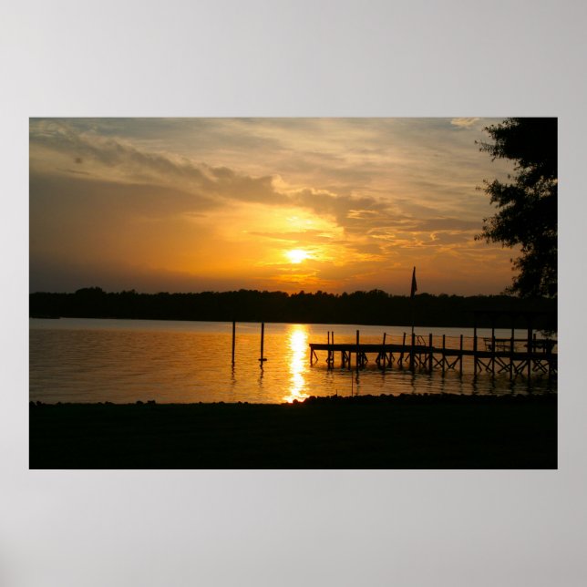 Lake Norman, NC Sunset Poster (Front)