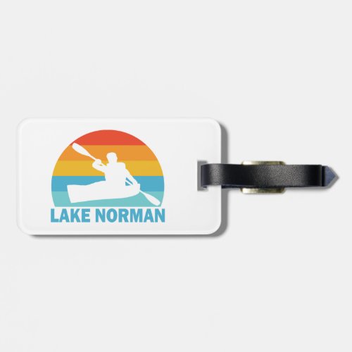 Lake Norman North Carolina Kayak Luggage Tag