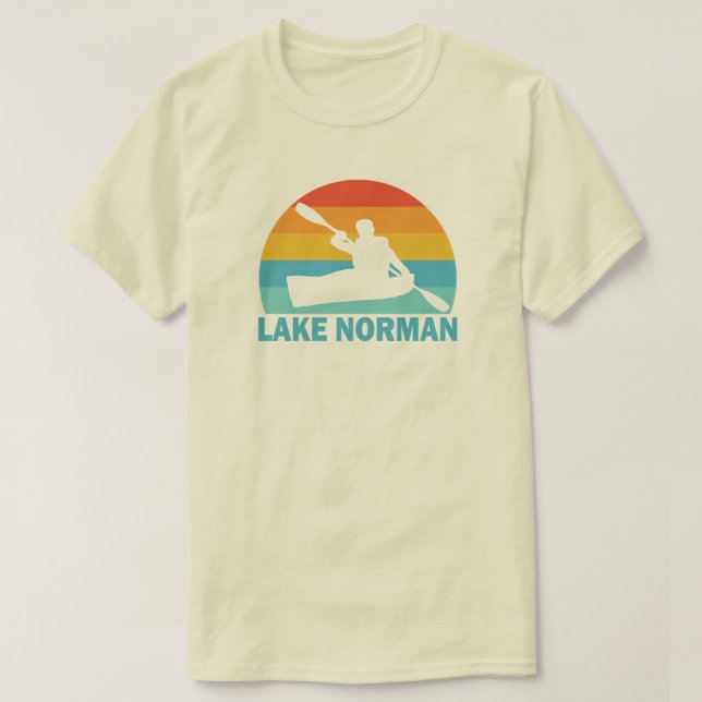 Lake Norman North Carolina Kayak T-Shirt (Design Front)