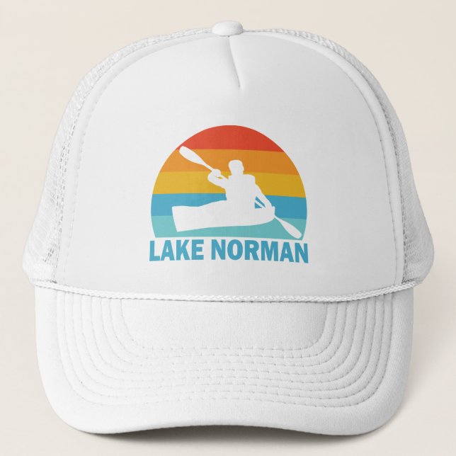 Lake Norman North Carolina Kayak Trucker Hat (Front)