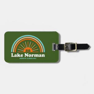 Lake Norman North Carolina Rainbow Luggage Tag