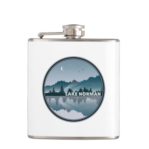 Lake Norman North Carolina Reflection Flask