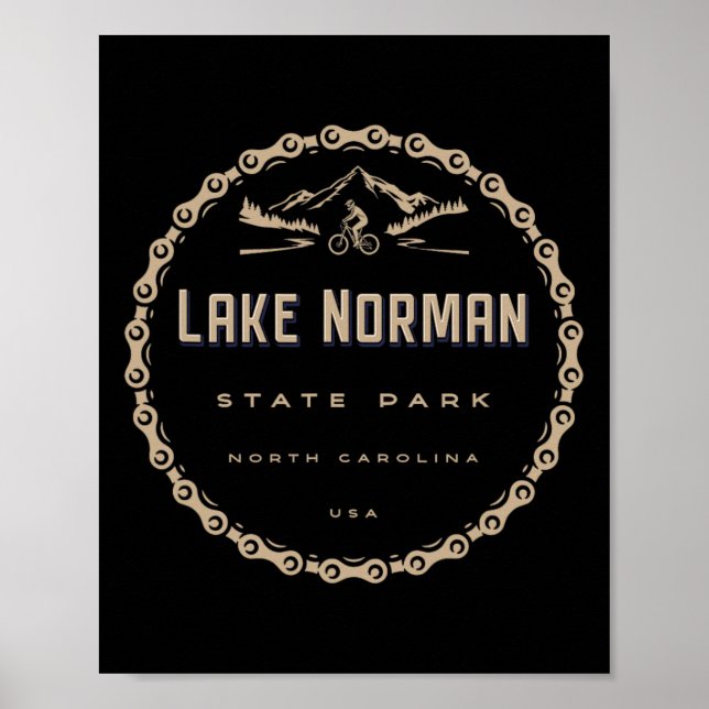 Lake Norman State Park North Carolina Mountain Bik Poster (Front)