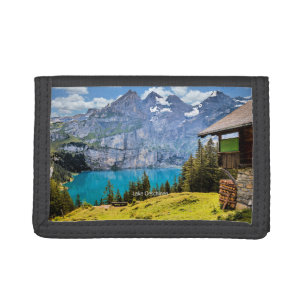 Lake Oeschinen, Switzerland Tri-fold Wallet