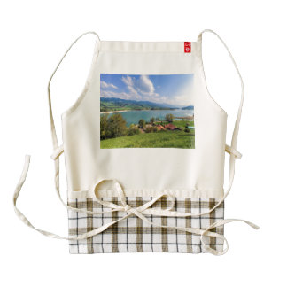 Lake of Gruyere, Switzerland Zazzle HEART Apron