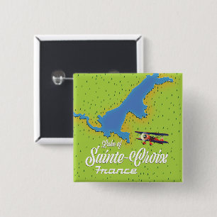 Lake of Sainte-Croix France Travel map Button