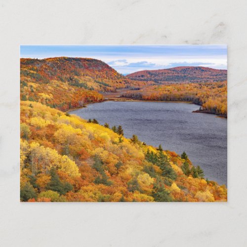 Lake of the Clouds Porcupine Mountains Park Postcard