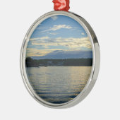 Lake Of The Ozarks Blue Sunset Metal Ornament (Left)