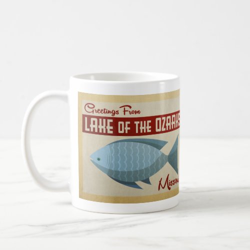 Lake of the Ozarks Fish Vintage Travel Coffee Mug