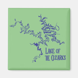 Lake of the Ozarks Map Magnet