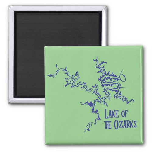 Lake of the Ozarks Map Magnet