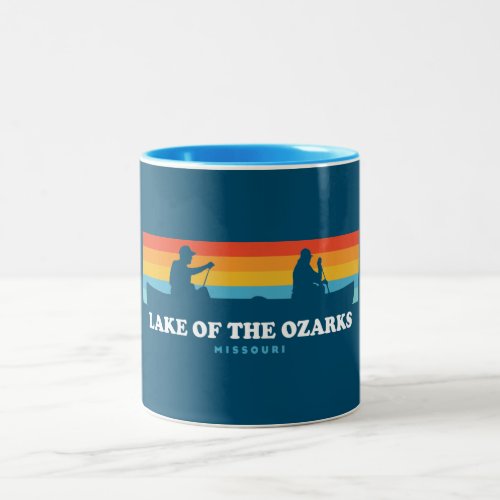 Lake Of The Ozarks Missouri Canoe Two_Tone Coffee Mug