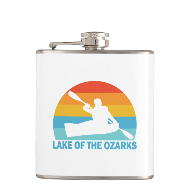 Lake Of The Ozarks Missouri Kayak Flask (Front)