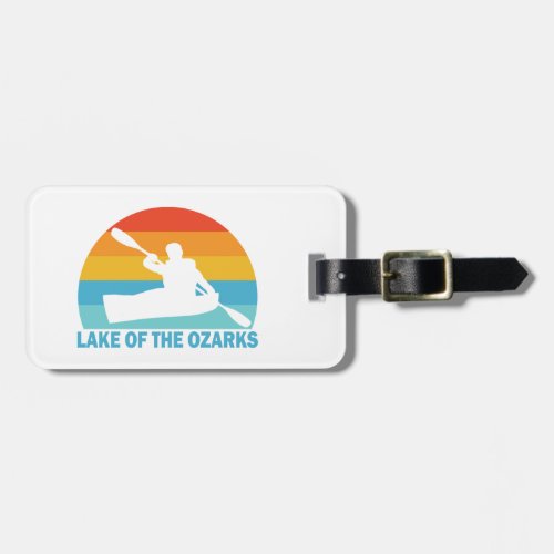 Lake Of The Ozarks Missouri Kayak Luggage Tag